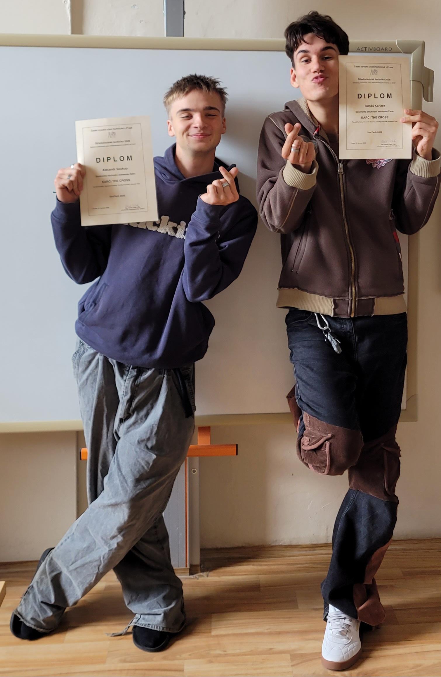 Naši studenti zazářili na konferenci StreTech!